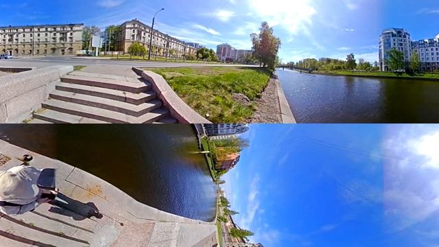 Санкт-Петербург река Ждановка видео 360.20170528 114700 elecam360 смотреть онлайн