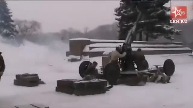 Реконструкция боя за Ленинград в День Героев Отечества 9 12 2012 смотреть онлайн