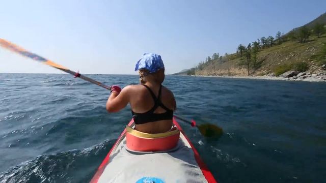 Байкал 2014. Даша гребёт. смотреть онлайн