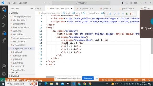 Dropdown Classes In Bootstrap смотреть онлайн