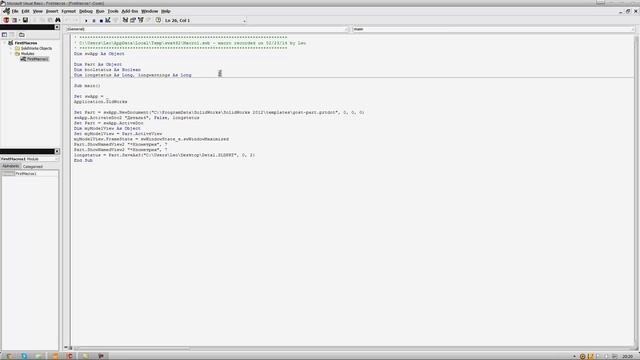 Solidworks API. Запись первого макроса смотреть онлайн