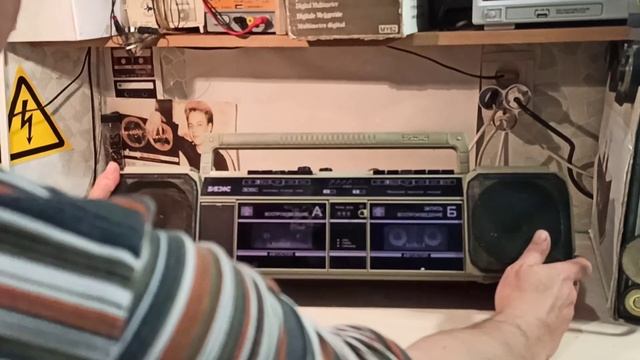 Двухкассетный магнитофон ИЖ-306 dual cassette recorder IG-306 stereo смотреть онлайн