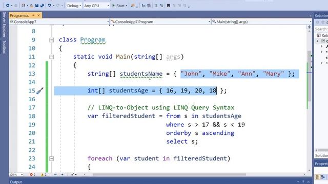 C# LINQ-To-Object (Sorting, Filtering) - Part 1 смотреть онлайн