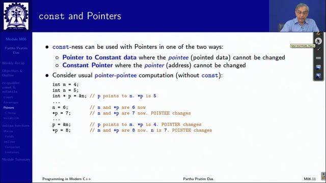 Lecture 06 Constants and Inline Functions смотреть онлайн