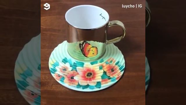 Magical - Cup and Saucer - Mirror pattern #vlog #magic #art #youtube смотреть онлайн