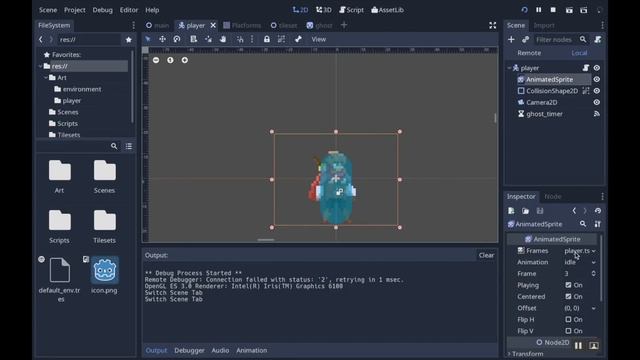 Make a 2D "Ghost" effect in Godot смотреть онлайн