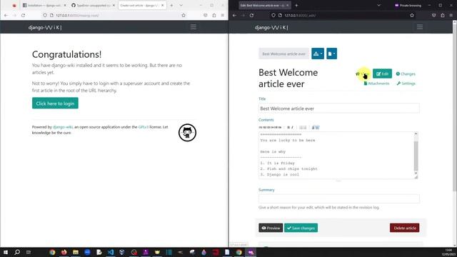 Django-wiki: how to add users to a fresh Django-wiki installation смотреть онлайн