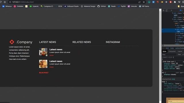 HTML CSS / Figma Tutorial - Footer Design & Development смотреть онлайн