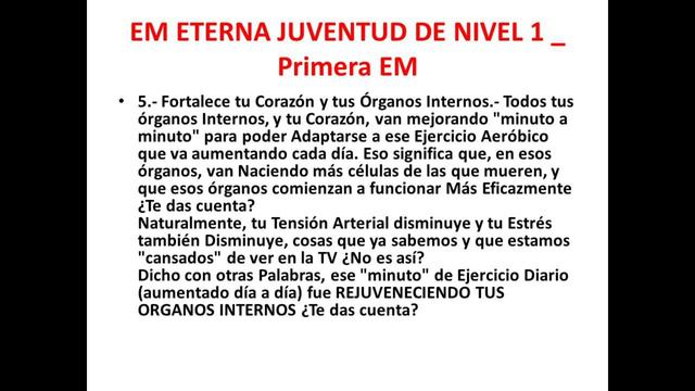 Eterna Juventud Nivel 1 - Cómo REJUVENECER 5 Años y más! - Parte 3 смотреть онлайн