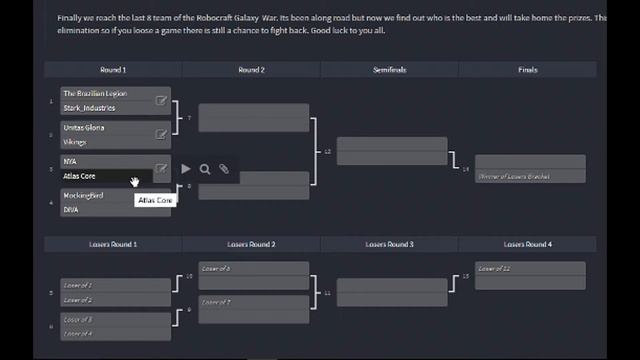 Galaxy War I -Final 8 Elimination смотреть онлайн