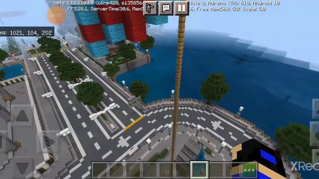 Карта города в майнкрафт. смотреть онлайн