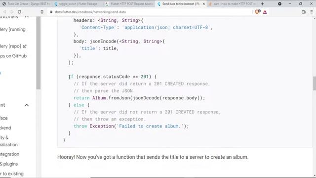 Building a Mobile App with Django & Flutter | Todo App | #7 Posting our Todos смотреть онлайн