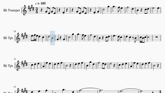 Trumpet Sheet Music: How to play Dawn Winery Theme (Genshin Impact) by Yu Peng Cheng смотреть онлайн