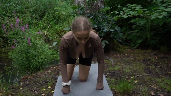 4k YOGA IN THE RAIN 🌧