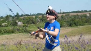 Выходные на даче! Запускаем пилотажный кайт...