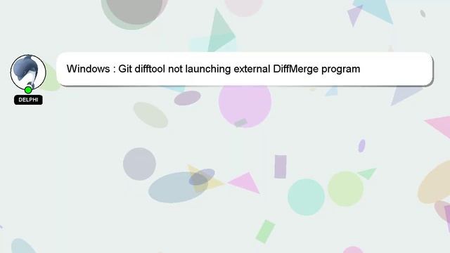 Windows : Git difftool not launching external DiffMerge program смотреть онлайн
