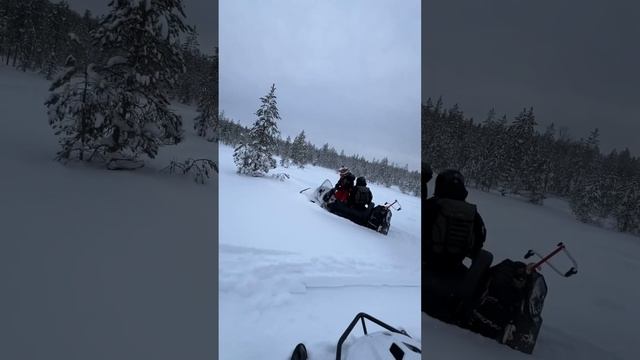 Катание на снегоходе в Карелии #snowmobile #wintercollection #russianwinter смотреть онлайн