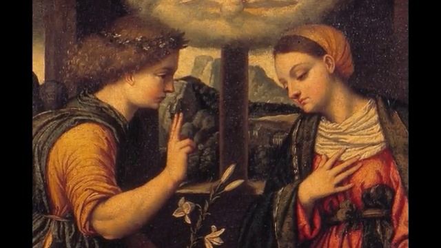 Моретто да Брешиа-Благовещение {Moretto da Brescia-Annunciation} смотреть онлайн