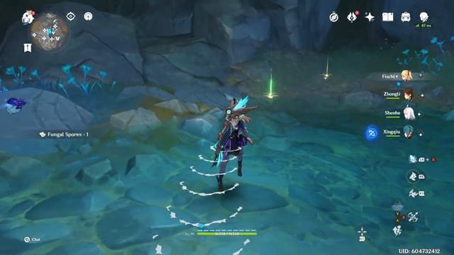 Floating Hydro Fungus Farming Route, The Chasm, all mushroom enemies Locations - Genshin Impact 2.6 смотреть онлайн