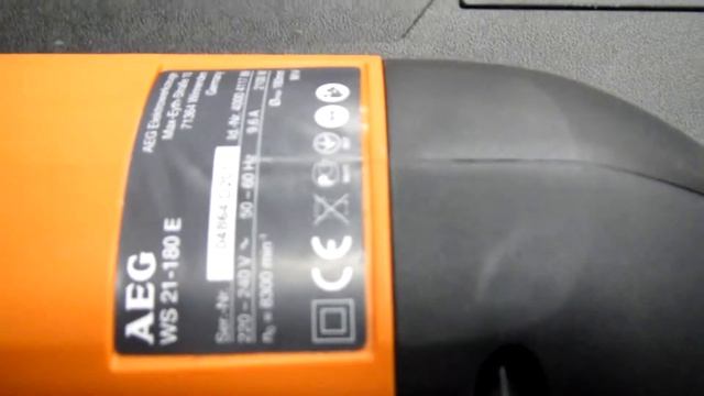Обзор большой болгарки (LARGE ANGLE GRINDER) AEG WS 21-180Е смотреть онлайн