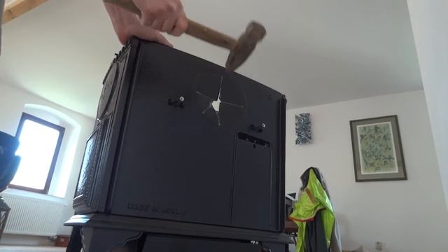 Jotul F 3 CB - breaking of rear exit venting смотреть онлайн