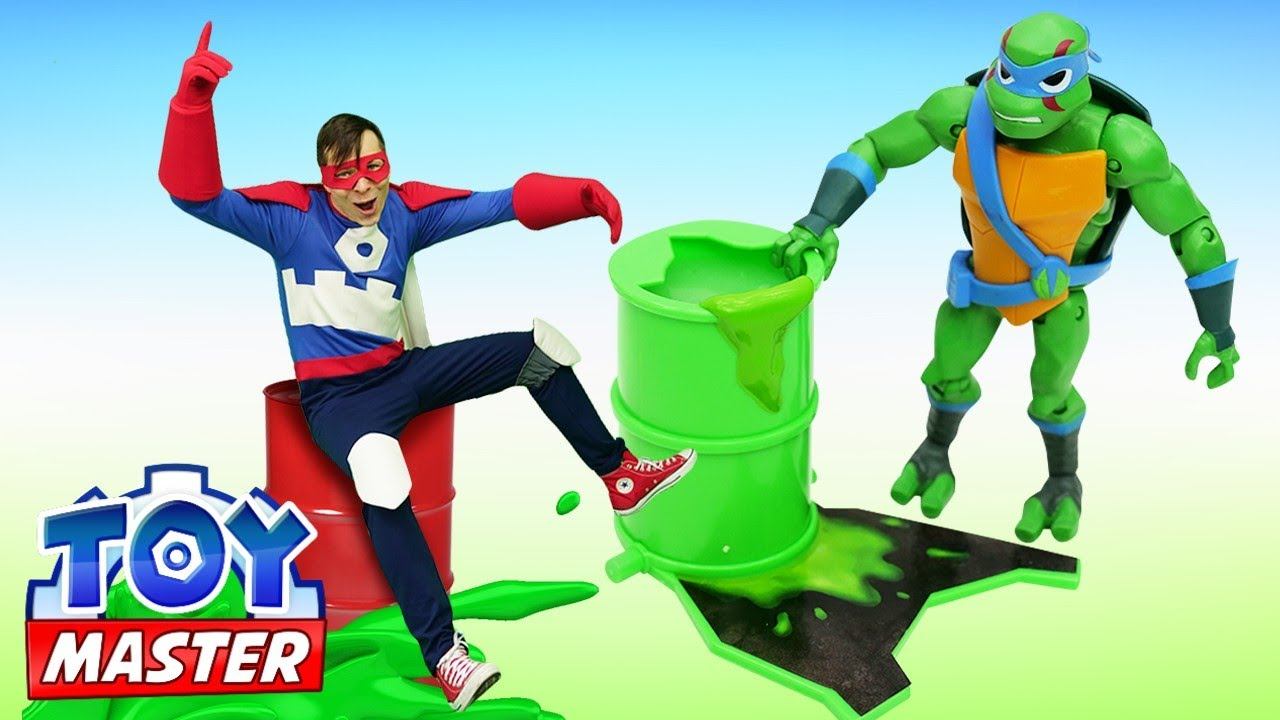 Черепашки Ниндзя игры битвы - Той Мастер на тренировке Супер Ниндзя! – Видео шоу онлайн Toy Master смотреть онлайн