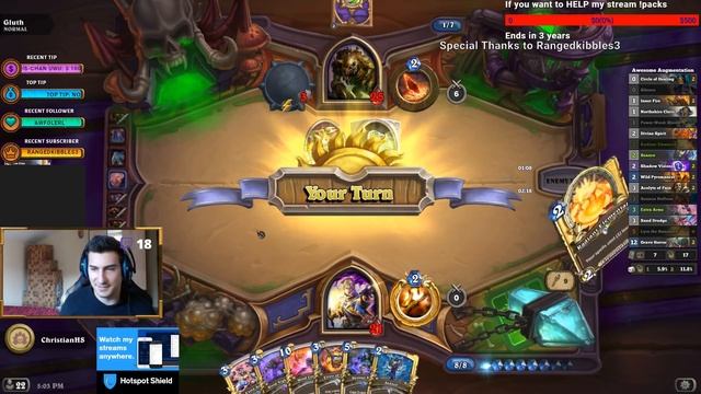 Hearthstone: Curse of Naxxramas - Gluth ( Boss ) смотреть онлайн