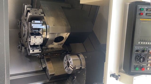 WIA HYUNDAI L300MSC * Subspindel * C-Axis * Fanuc 31 i * BIG Bore 102 mm Live tools mach4metal 620 смотреть онлайн