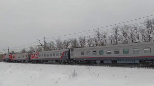 ЭП2К-361, скорый поезд Волгоград - Москва, 016Ж смотреть онлайн