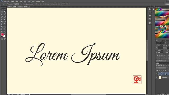 How To Convert Text Into Shape In Adobe Photoshop 2016 HD Getthetricks