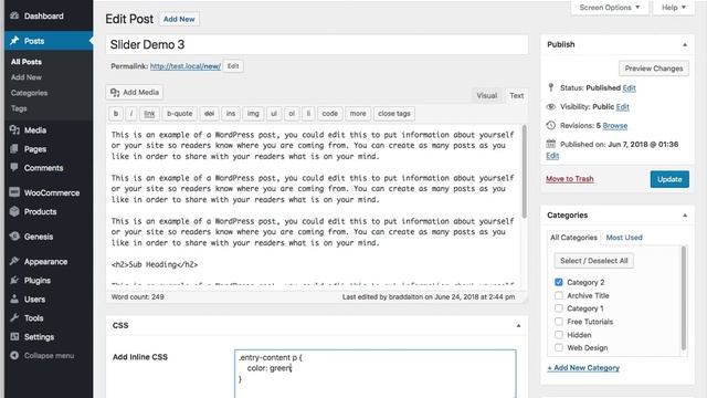 Add Meta Box To Edit Post Screen For Inline Styles смотреть онлайн
