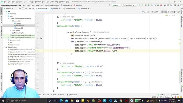 Room API Display Operation using Jetpack Compose | Dr Vipin Classes смотреть онлайн