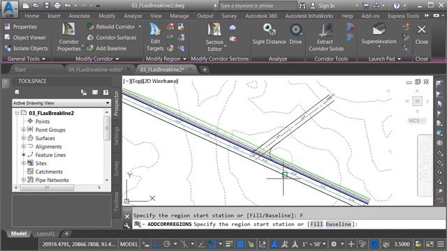 Civil 3D 2018 New Feature: Extracted Features Lines as Corridor Baselines смотреть онлайн