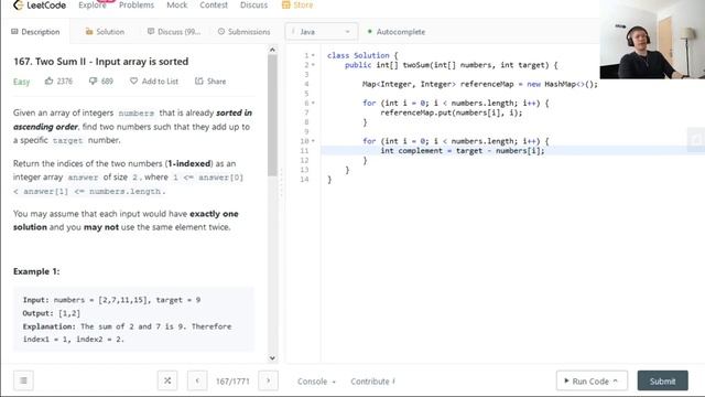 Two Sum II Solution | Java Interview Question смотреть онлайн
