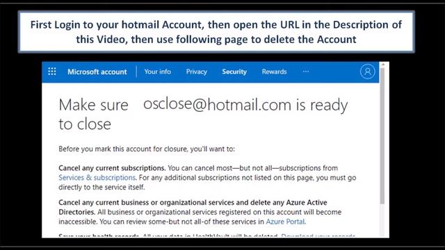 How to Permanently Delete Hotmail Outlook Account смотреть онлайн
