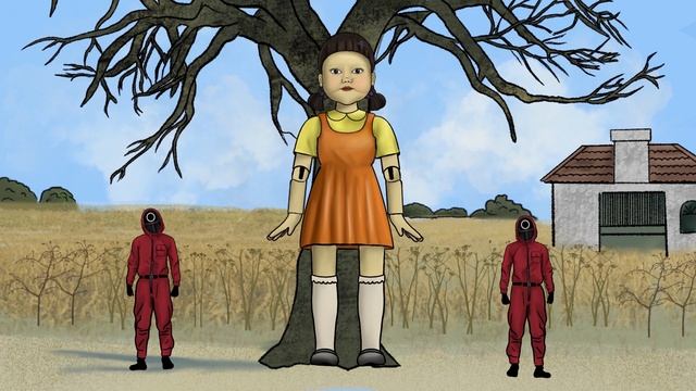 ИГРА В КАЛЬМАРА 1 ЧАСТЬ/ SQUID GAME / CТРАШНАЯ РИСОВАННАЯ АНИМАЦИЯ смотреть онлайн