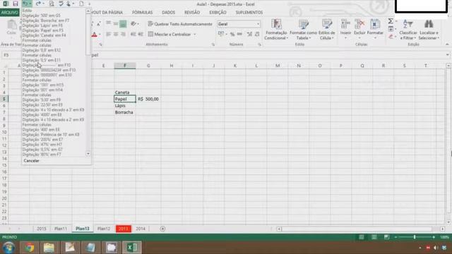 Aula 12 desfazendo e refazendo coisas Excel смотреть онлайн