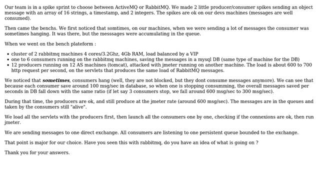 DevOps & SysAdmins: RabbitMQ message consumers stop consuming messages смотреть онлайн