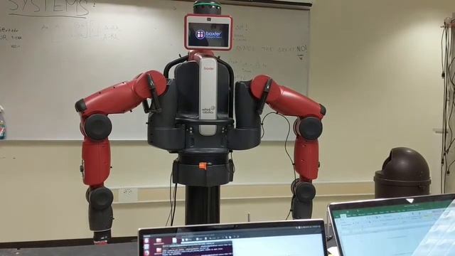 Baxter robot Speech to American sign language (ROS and Python смотреть онлайн