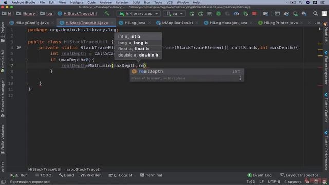 阶段一：Kotlin x Java打造 UI 通用组件\01 走进移动端架构师\第6章、HiLog库架构设计与开发 6 4、HiLog堆栈信息打印与日志格式化功能实现 2 смотреть онлайн