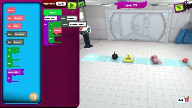 Rabbids Coding: Level 29 Guide (6/6 Code Blocks) смотреть онлайн