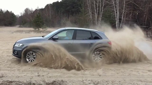 Audi Q5 sand drift slow motion slomo смотреть онлайн