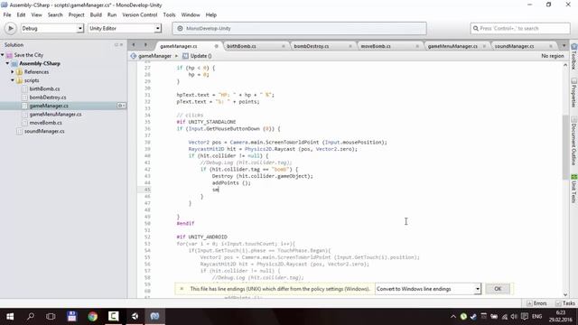 Random Developer | Unity 2D - пишем простую игру (урок #8) смотреть онлайн