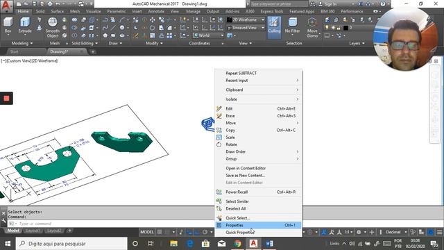 How draw in AutoCAD Mechanical - Simple Part смотреть онлайн
