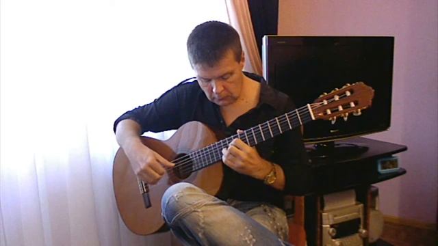 Astor Piazzolla: Libertango (Танго свободы). Classical guitar V. Sharii смотреть онлайн