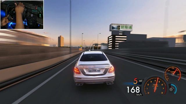 728Hp Mercedes-Benz E63s  Amg Swerving Through Traffic - Assetto Corsa (Logitech G293) Gameplay