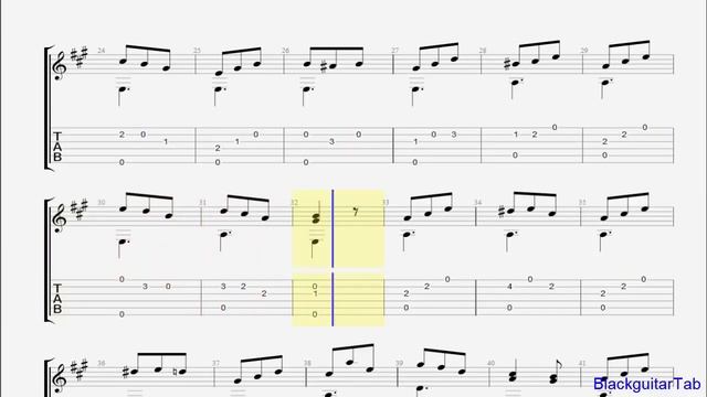 Carulli Guitar-Op.241 Waltz in A (No.13)/BlackguitarTab смотреть онлайн