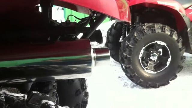 прямоток от Ваз на Kawasaki Brute Force 750