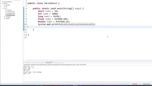 Mixed Data Type Arithmetic in Java | Unifying Type Java | Tutorial 4 смотреть онлайн