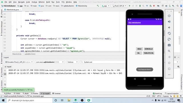 Android Studio Java - Android Studio İle SQLite Kullanımı - 2 смотреть онлайн